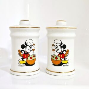 Vintage Mickey Mouse Walt Disney Salt and Pepper Shakers